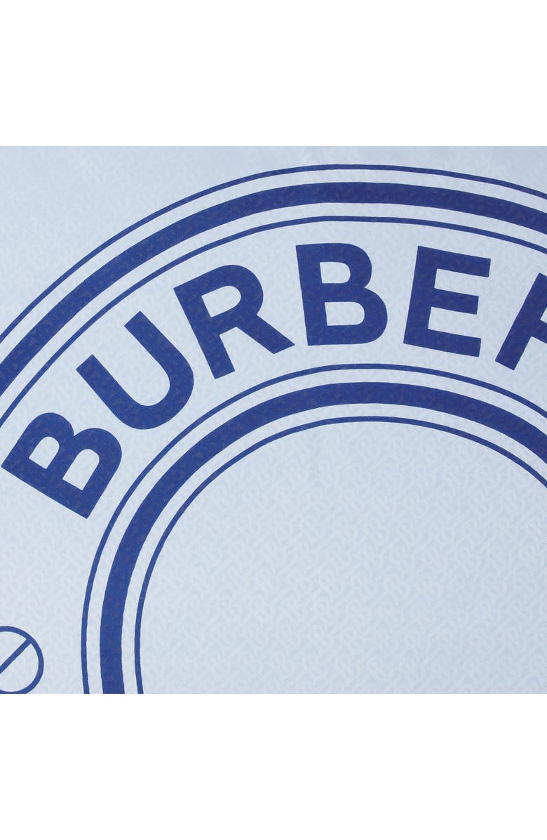 Burberry Logo TB Monogram Jacquard Silk & Wool Scarf, Alternate, color,
