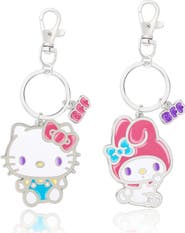 Hello Kitty BFF Keychain, Hello Kitty and My Melody, Set of 2