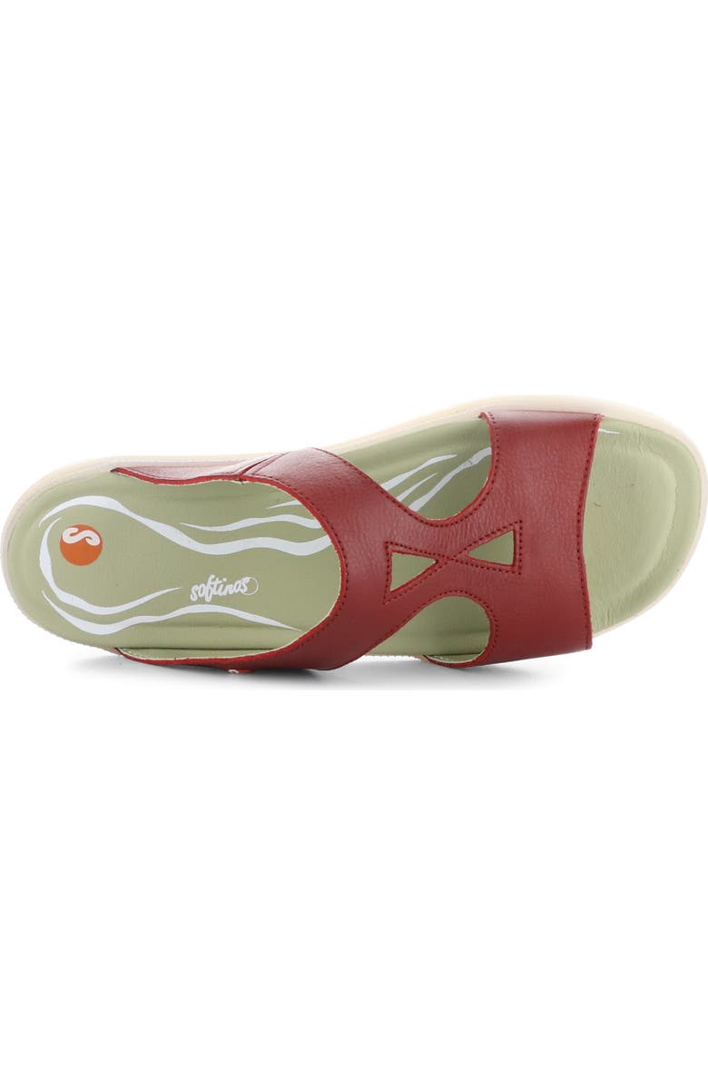Softinos by Fly London Inbe Slide Sandal, Alternate, color, 002 Red Smooth Leath