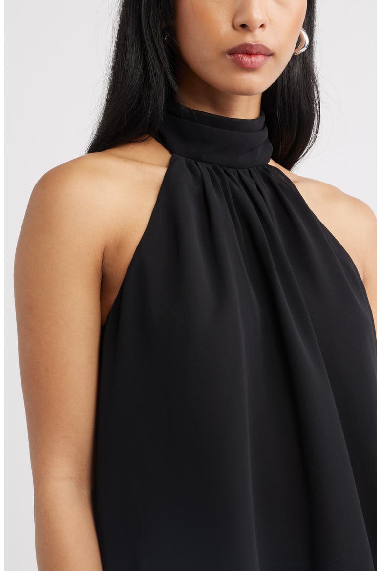 Asymmetric Woven Top, Alternate, color, BLACK