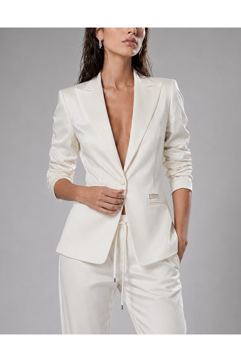 Cady Cargo Fit Blazer Women, Main, color, OffWhite