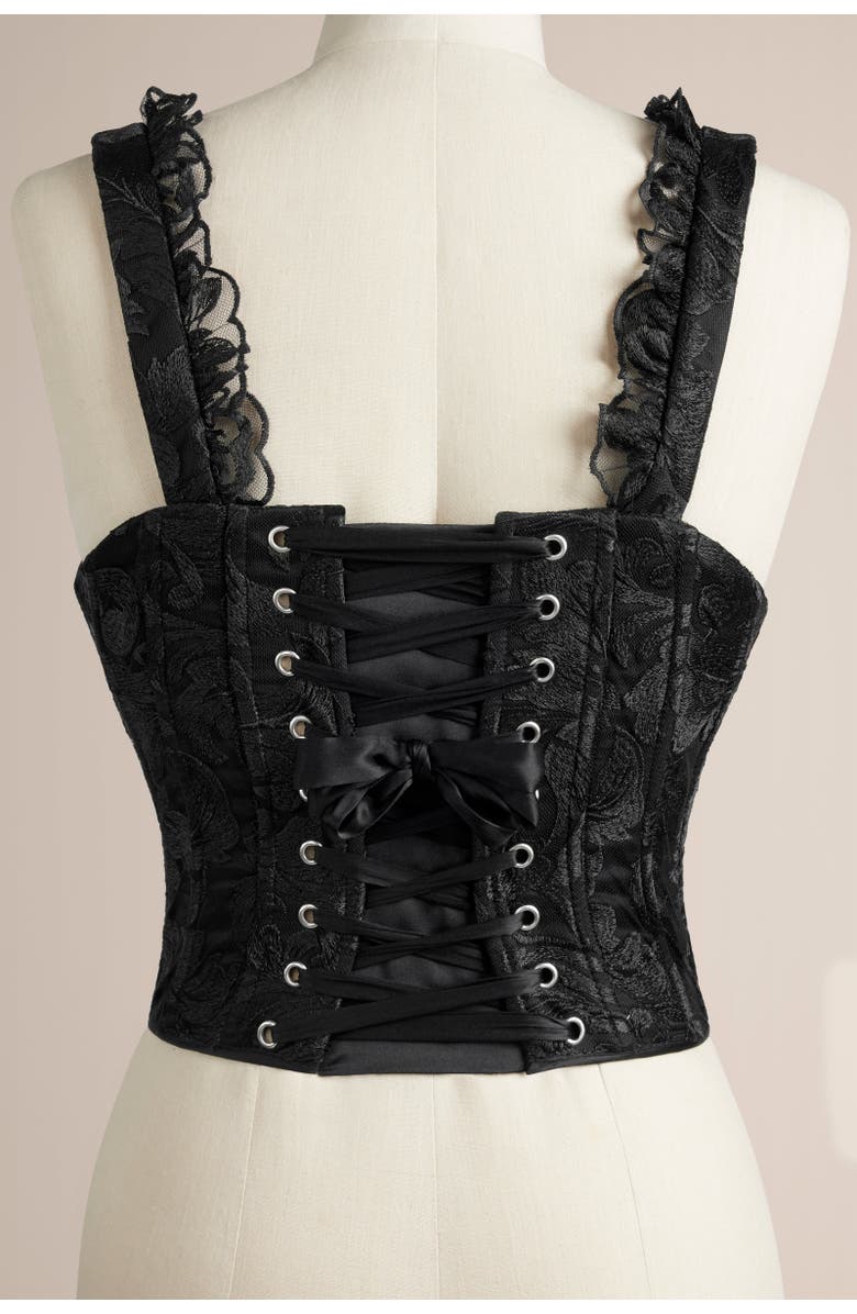 Scarlett Gasque Lulu Corset, Alternate, color, Black