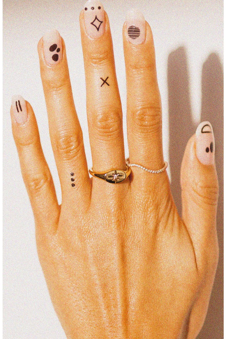 Mod Assorted Temporary Nail & Skin Art Tattoos, Alternate, color, NO COLOR
