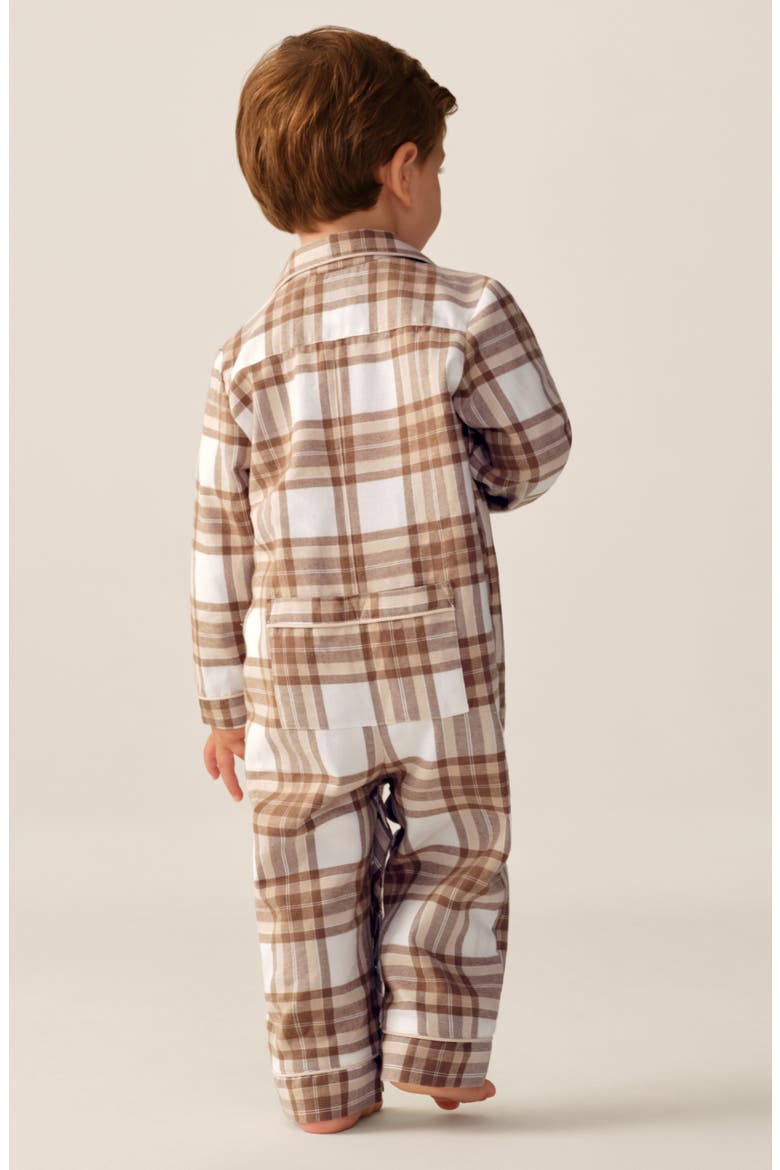 Cotton Blend Twill Romper, Alternate, color, LIGHT TAN