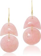 Ten Thousand Things Pink Opal Tiny Arp Drop Earrings