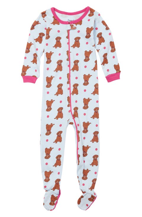 Footed Cotton Pajamas Matching Family Coordinated Animal Prints