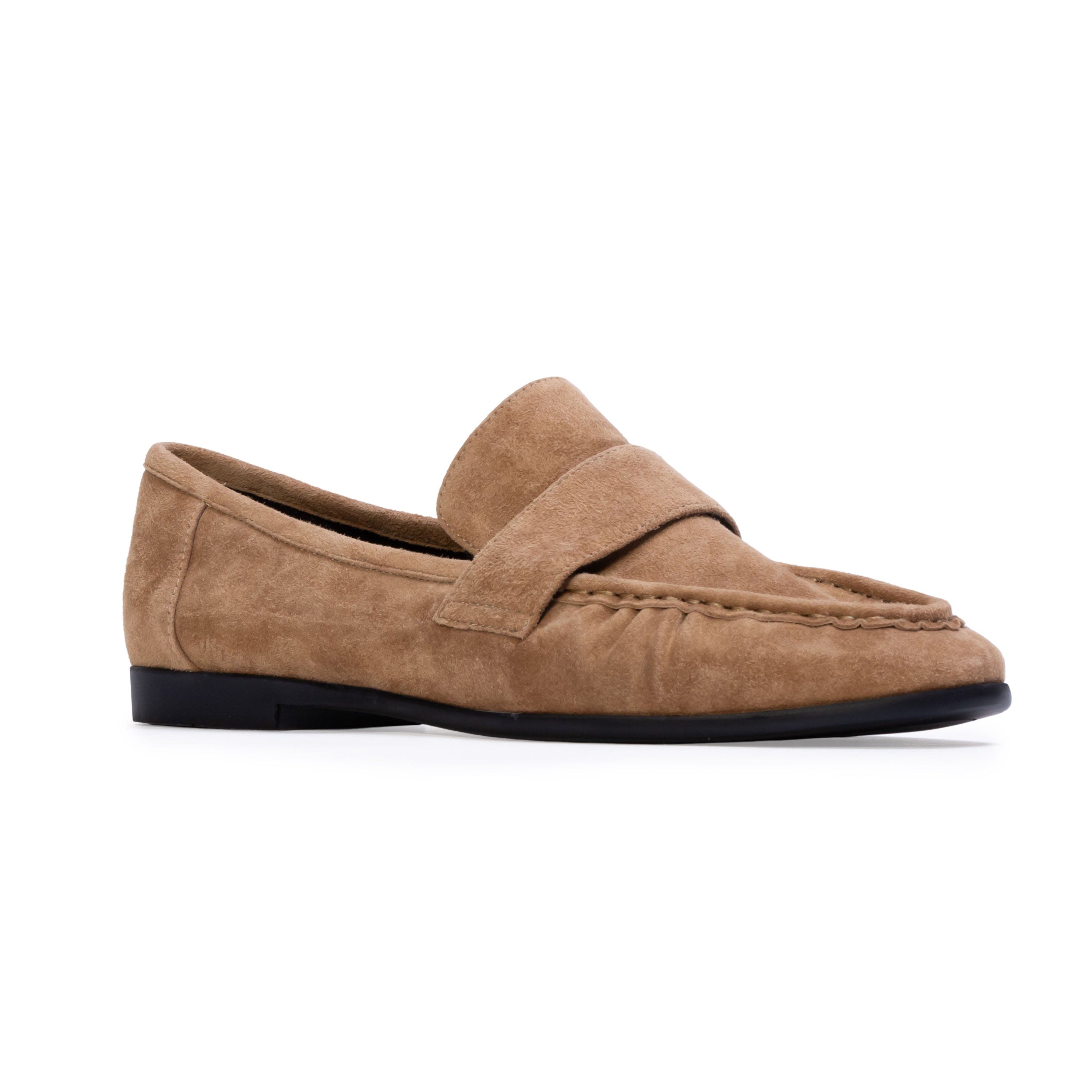 Arrow Suede Loafer, Alternate, color, Latte Suede