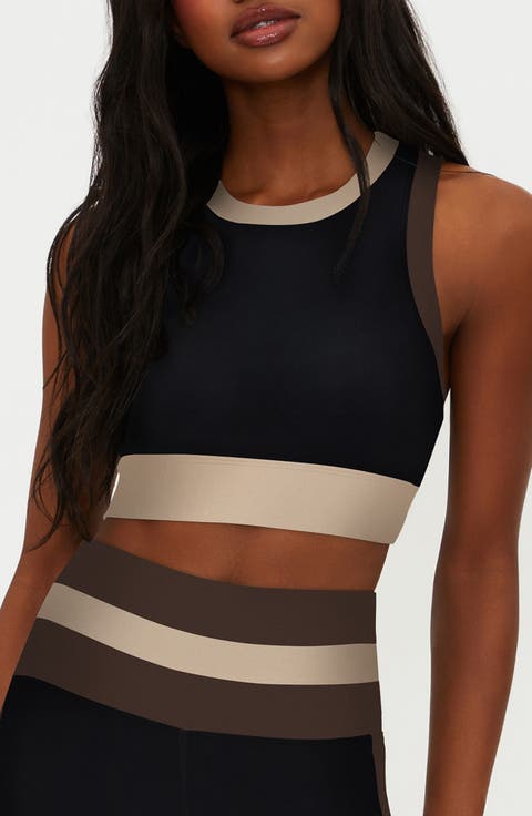 Gwen Colorblock Racerback Longline Sports Bra