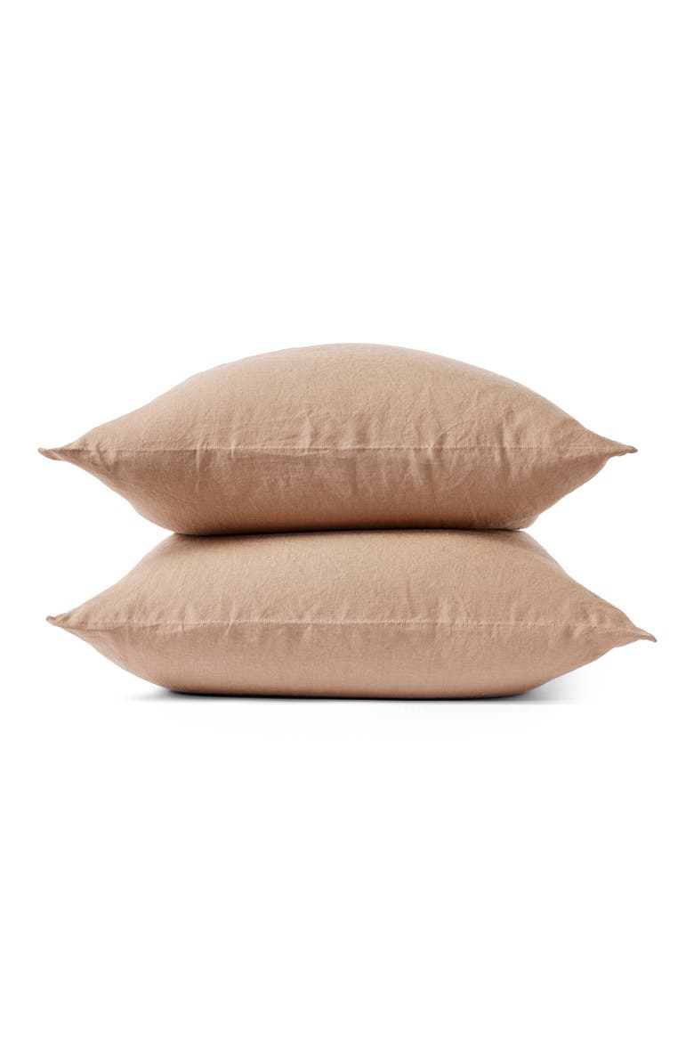 Relaxed Organic Linen Set of 2 Pillowcases, Main, color, DOE