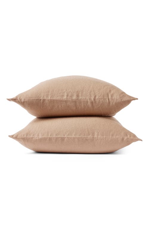 Coyuchi Relaxed Organic Linen Set of 2 Pillowcases in Doe 