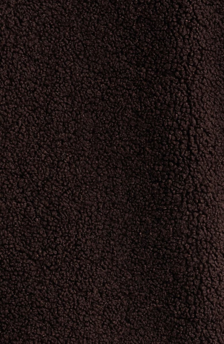 Vince High Pile Fleece Jacket, Alternate, color, Oxblood