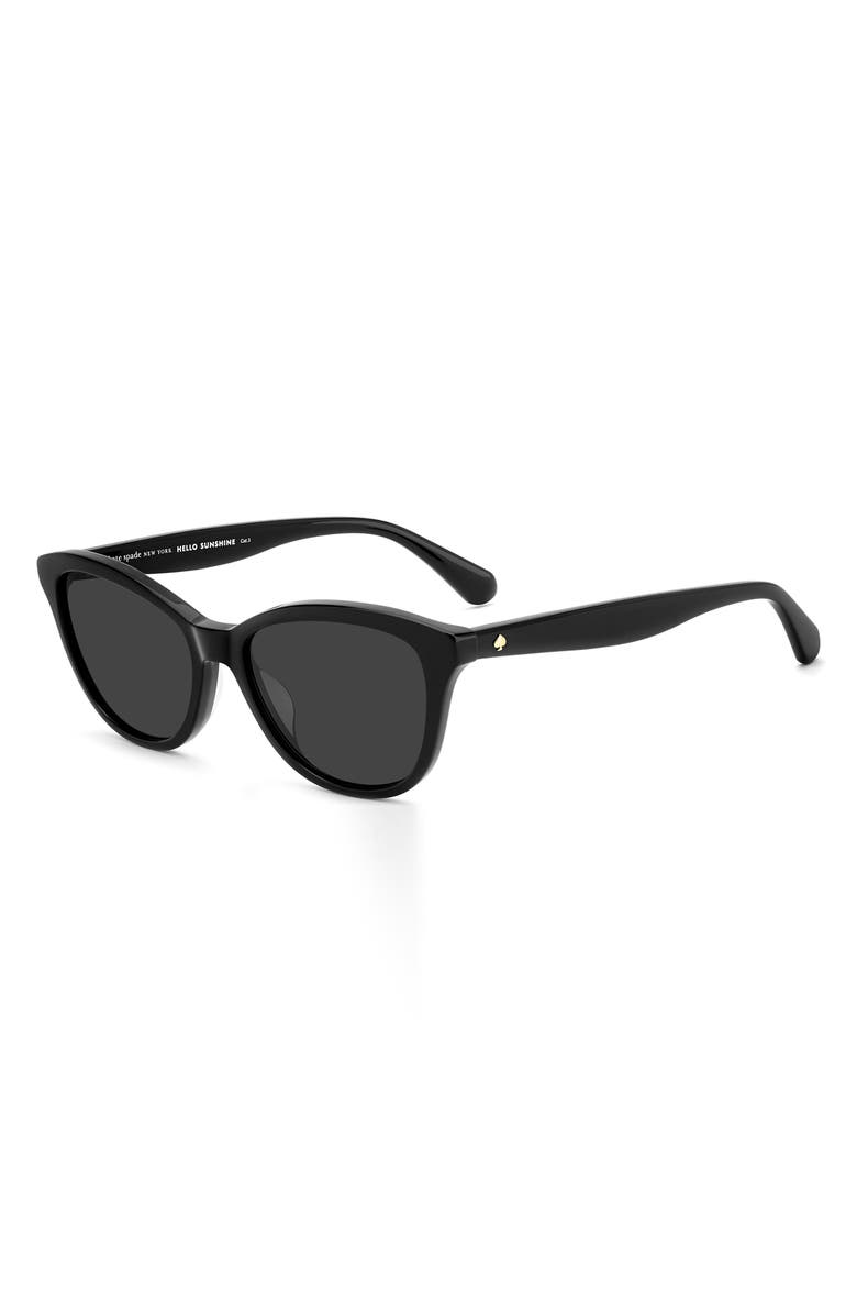 Kate Spade New York Tayla 55mm Sunglasses, Alternate, color, Black/ Grey