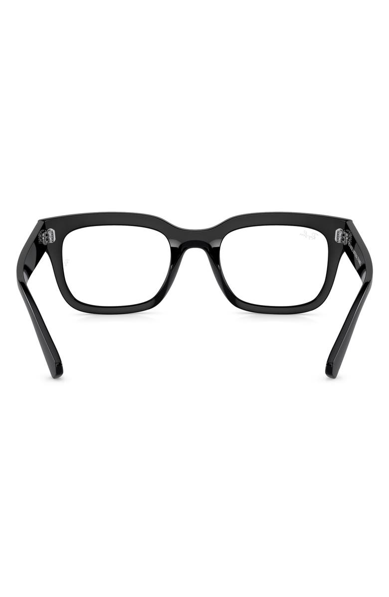 Ray-Ban Chad 52mm Rectangular Optical Glasses, Alternate, color, Black