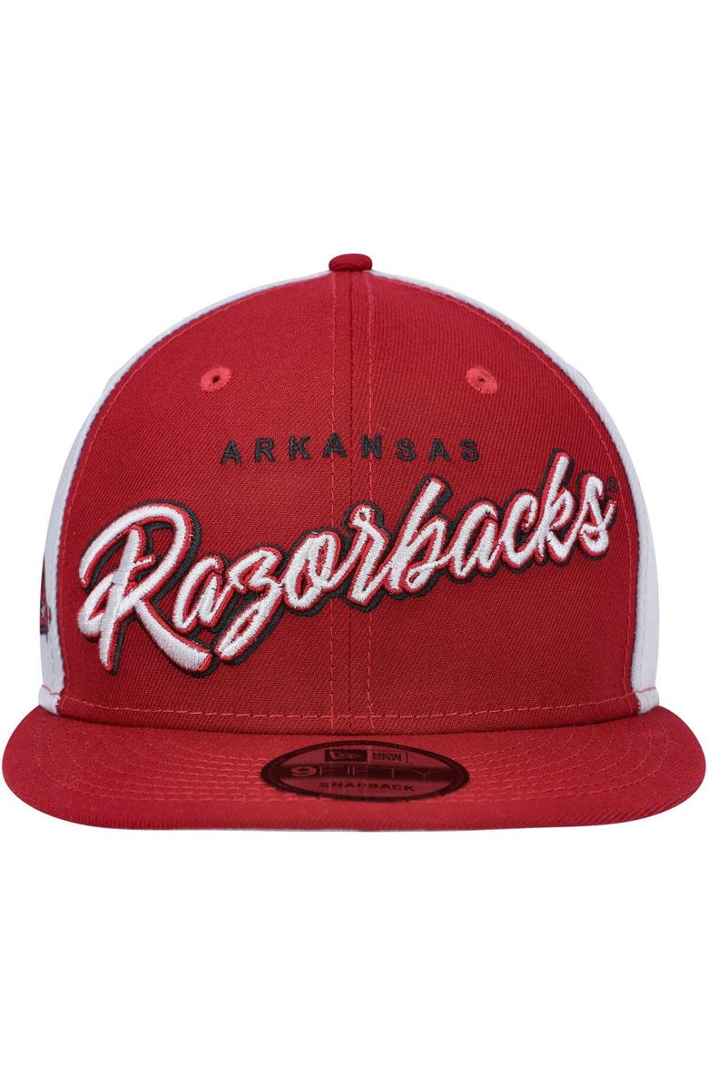 New Era Men's New Era  Cardinal Arkansas Razorbacks Outright 9FIFTY Snapback Hat, Alternate, color, Cardinal