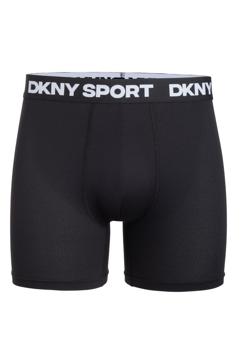 DKNY Pack of 4 Boxer Briefs, Alternate, color, Black/Black/Black/Black