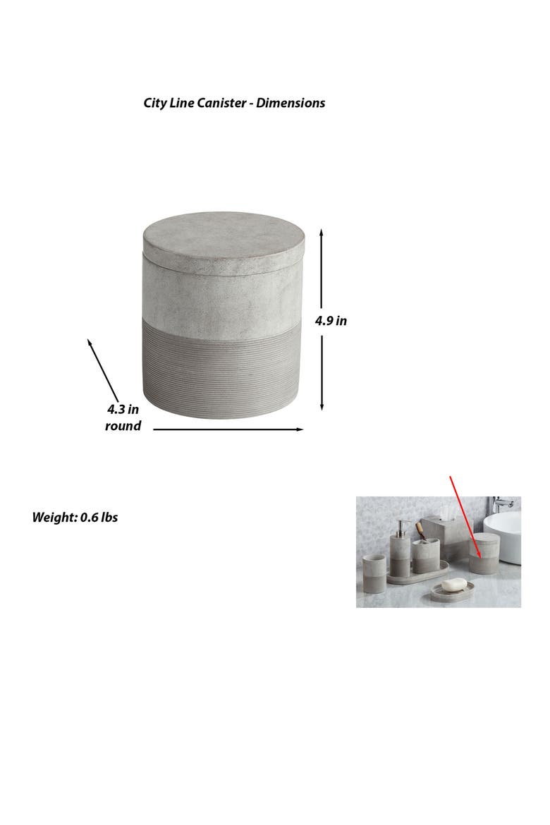 City Line Canister, Alternate, color, GREY