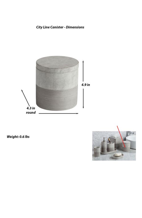 Roselli Trading Company City Line Canister Bedding In Grey