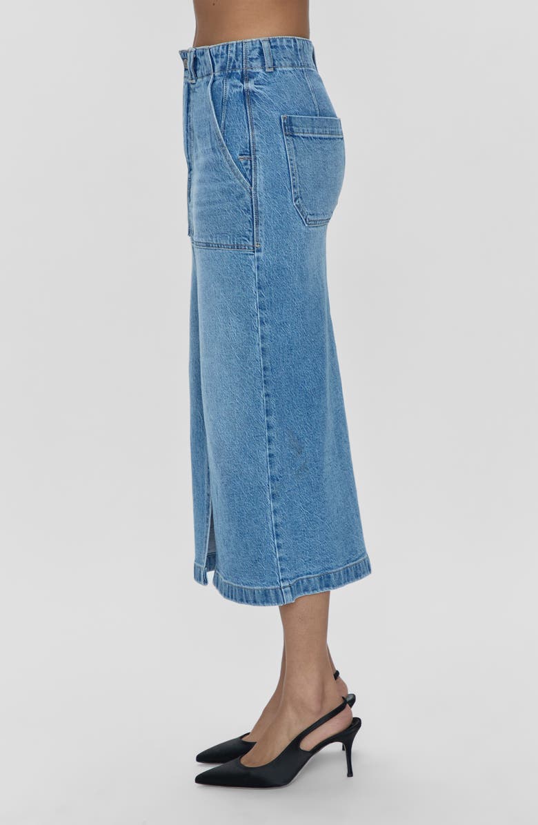 Pistola Sammie Carpenter High Waist Denim Midi Skirt, Alternate, color, Wiltern