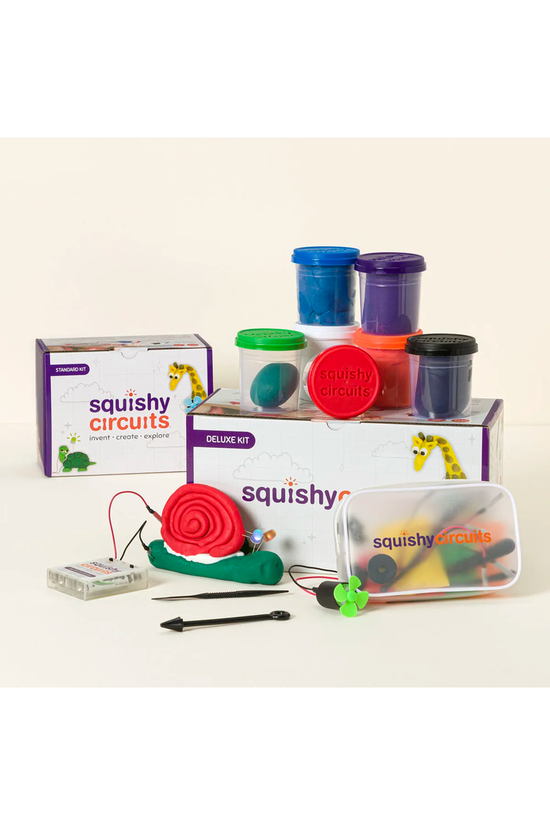 Electric Light & Sound Dough Kits Deluxe Kit by Squishy Circuits, Main, color, Multicolor