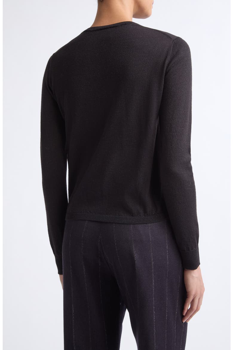 Crewneck Wool Blend Sweater, Alternate, color, 177 AMETHYST