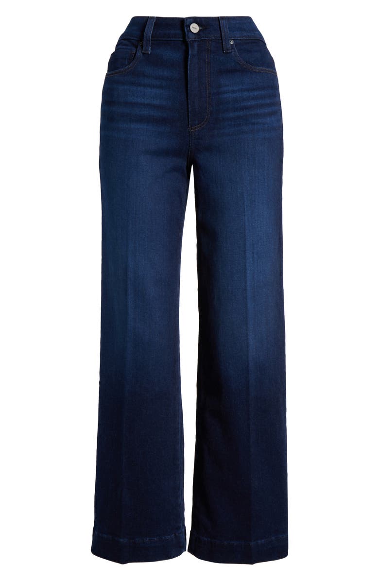 PAIGE Anessa Wide Leg Jeans, Alternate, color, Starboard
