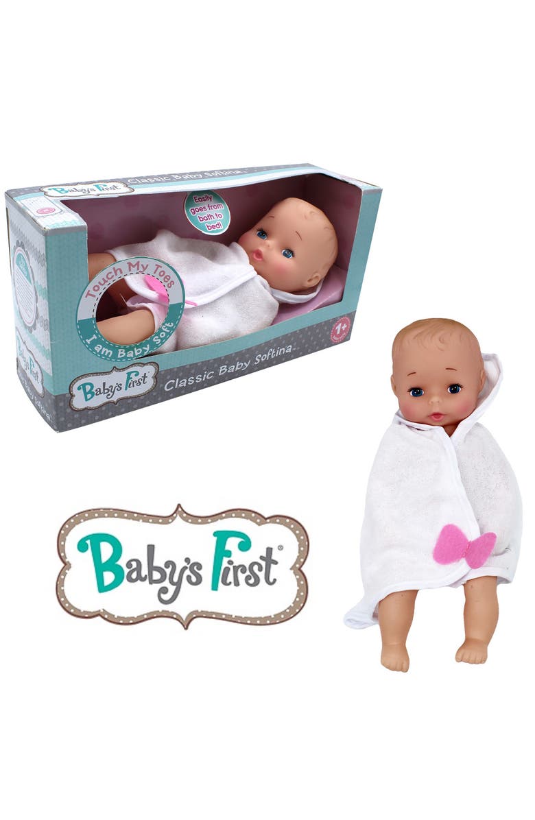 Baby's First Bathtime With Softina White Toy Doll All Ages, Alternate, color, Multicolored