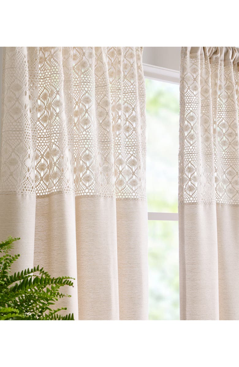 Peri Home Bahia Set of 2 Curtain Panels, Alternate, color, Linen