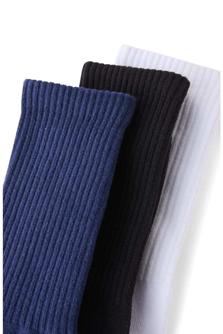 Men's 3 Pack Essential Socks, Alternate, color, Navy White Black