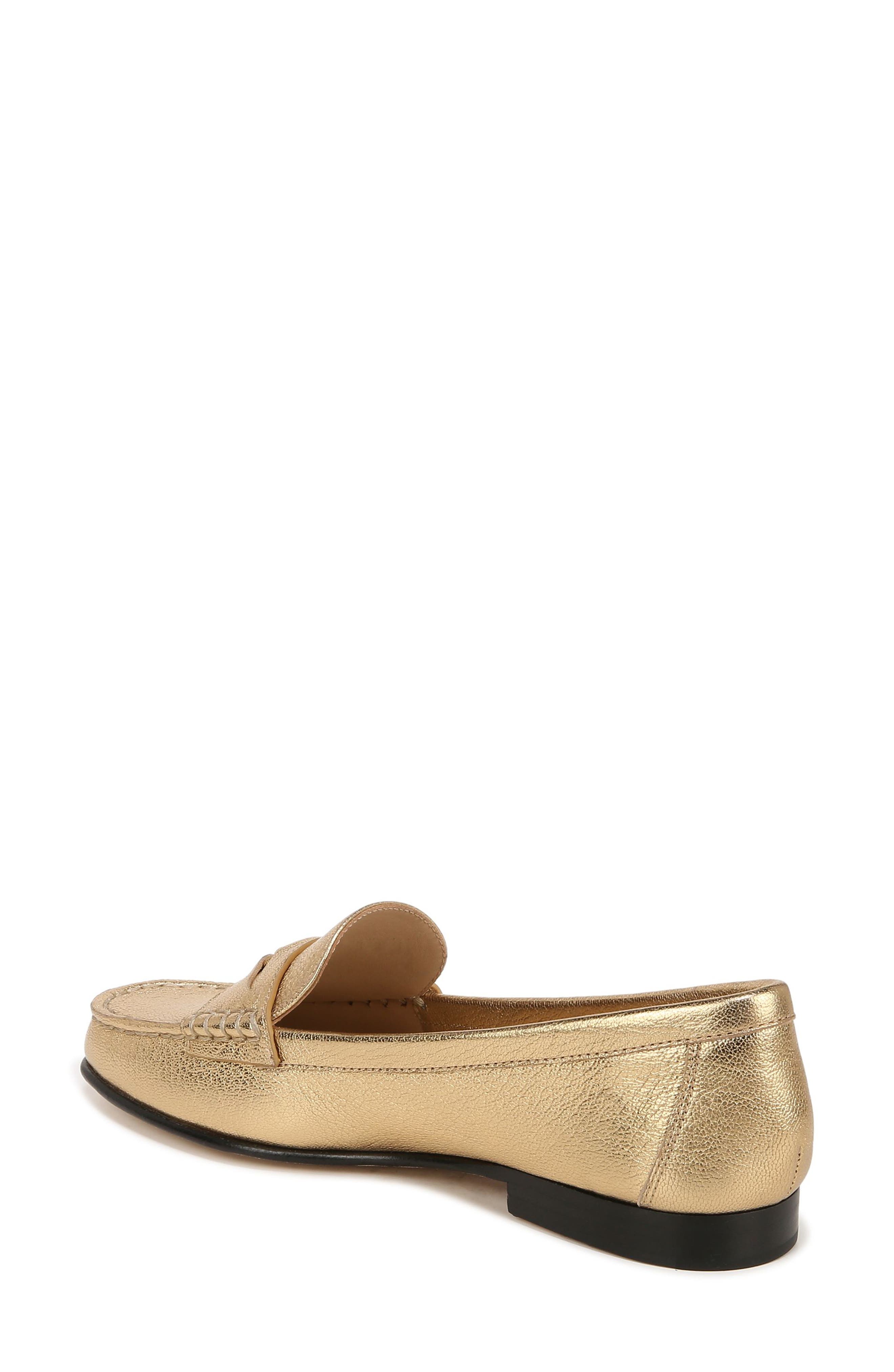 Veronica Beard Penny Loafer, Alternate, color, Gold