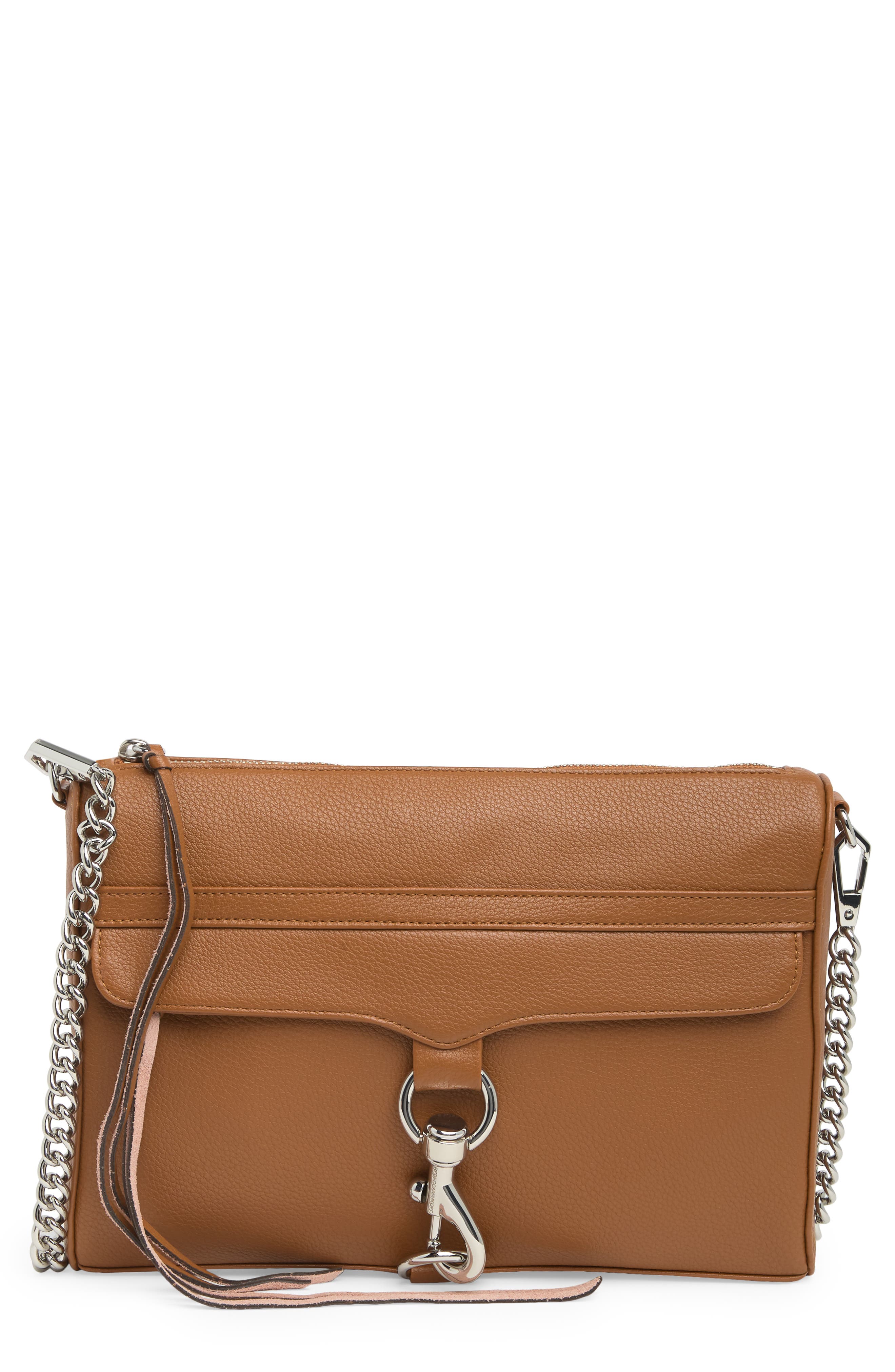 Rebecca Minkoff MAC Leather Crossbody Bag, Main, color, 