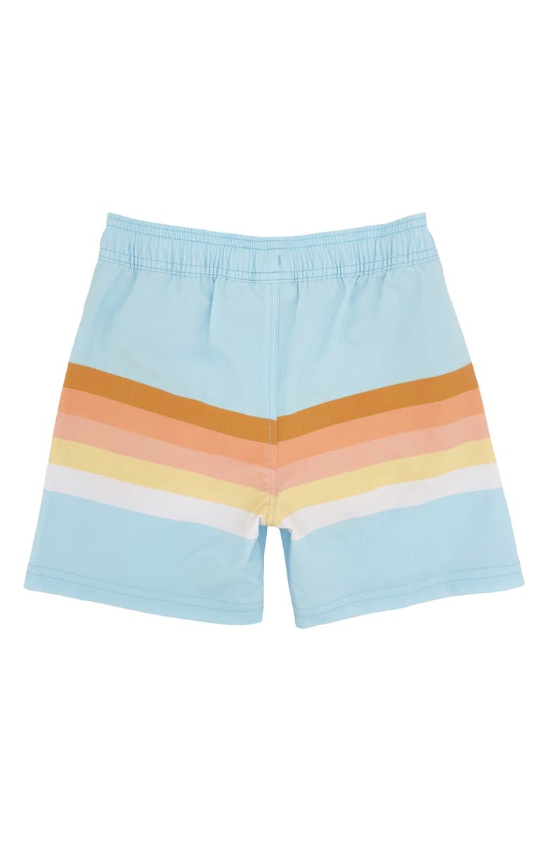 Feather 4 Arrow Volley UPF 50+ Swim Trunks, Alternate, color, Crystal Blue