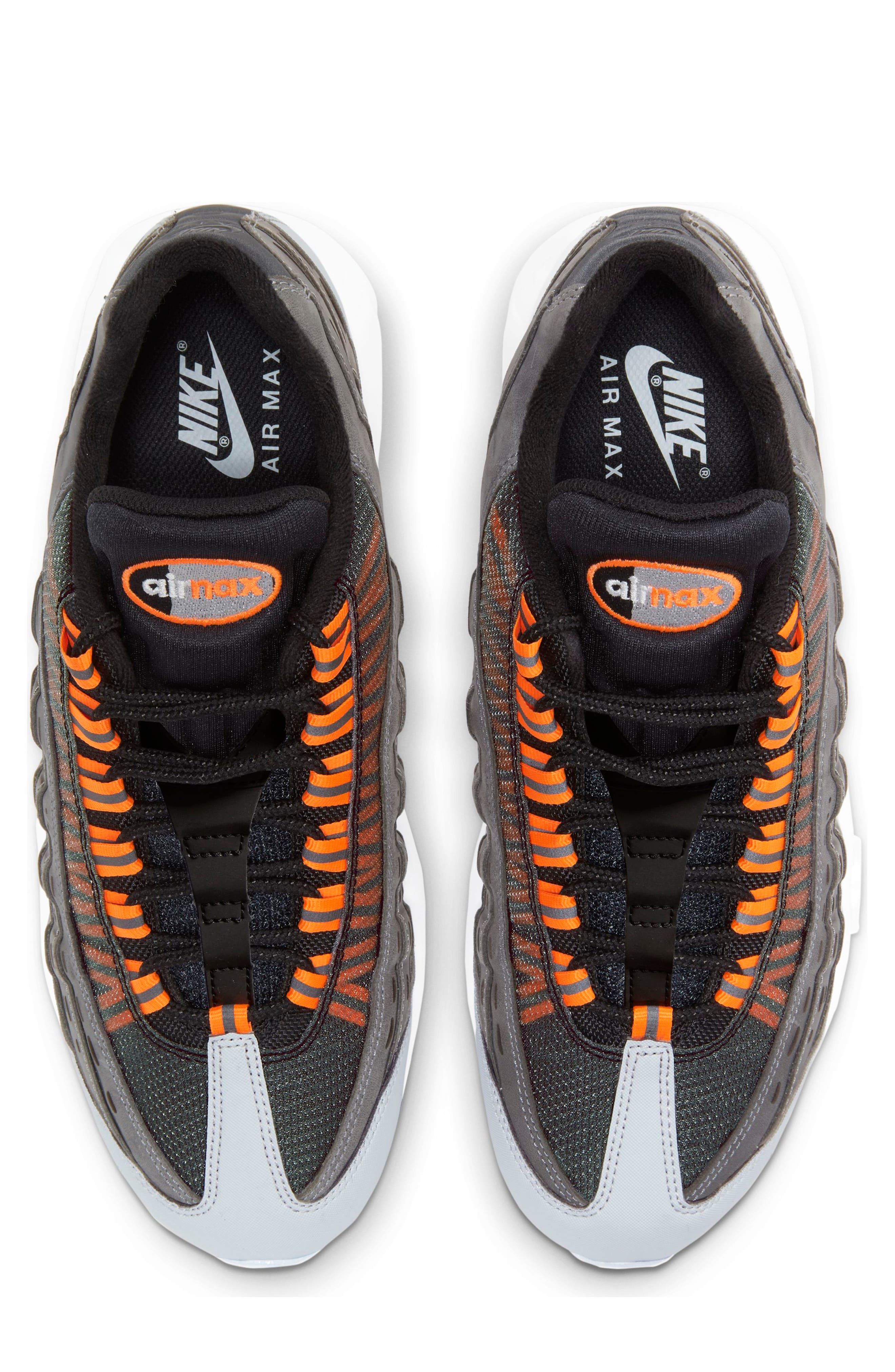 x Kim Jones Total Orange Air Max 95 Sneaker, Alternate, color, BLACK/ TOTAL ORANGE/ DARK GREY