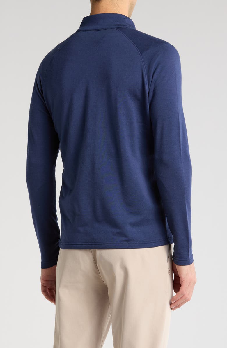 Peter Millar Crown Crafted Excursionist Flex Merino Wool Blend Quarter Zip Pullover, Alternate, color, 