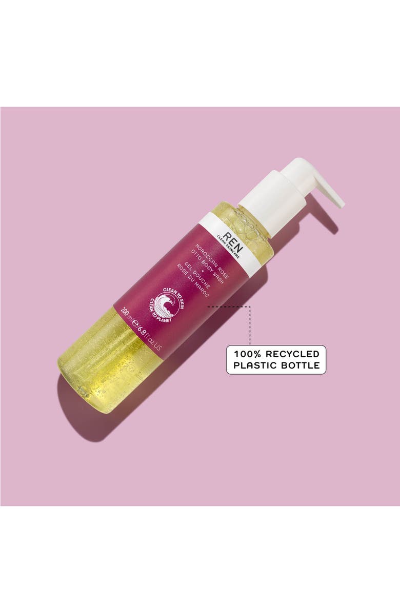 REN Clean Skincare Moroccan Rose Otto Body Wash, Alternate, color,