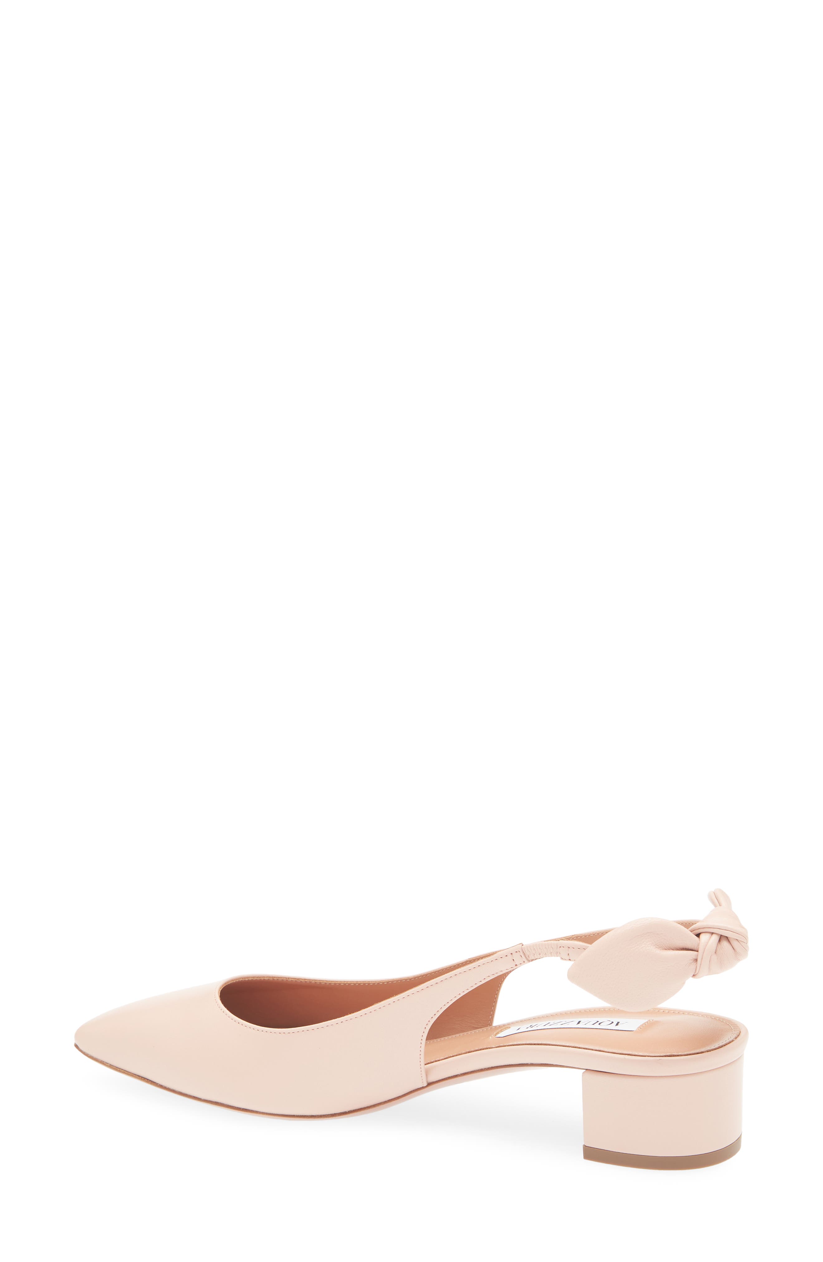 Aquazzura Very Bow Tie Slingback Pump, Alternate, color, 