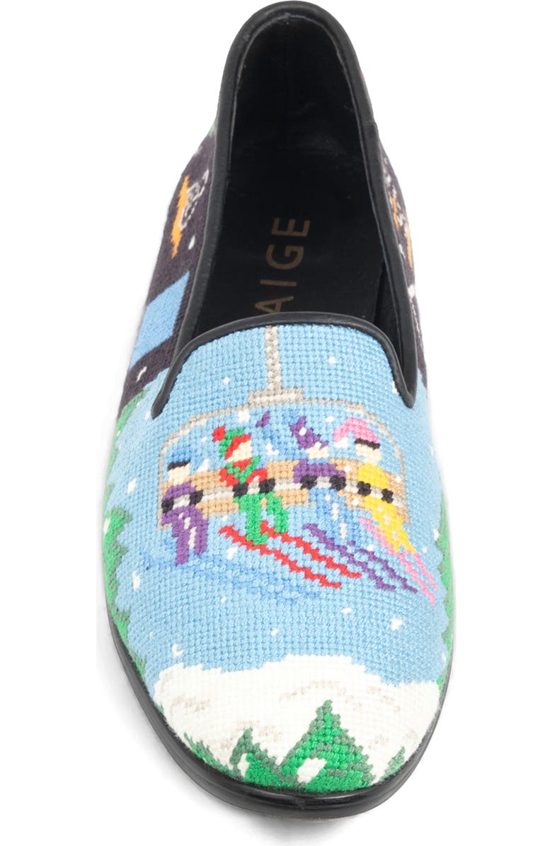 ByPaige Après Ski Needlepoint Loafer, Alternate, color, Evergreen
