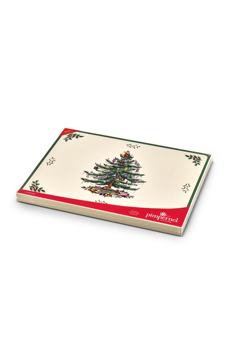 Christmas Tree Placemats Set of 4, Alternate, color, Spode Christmas Tree
