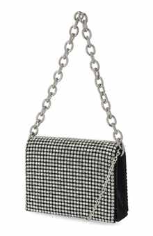 Jessica McClintock Crystal Embellished Shoulder Bag