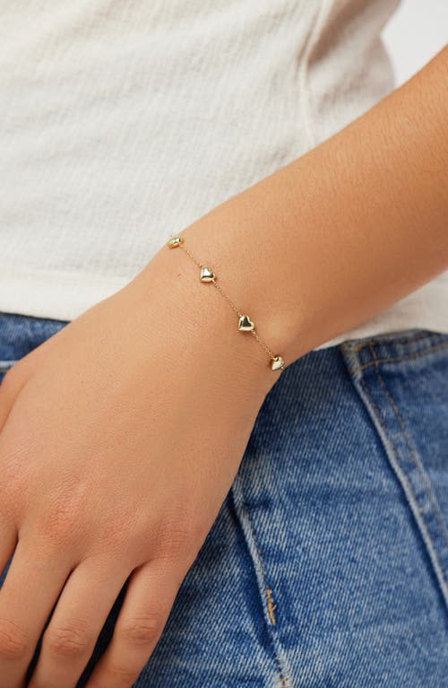 ANA LUISA ANA LUISA LANI PUFFY HEART STATION BRACELET
