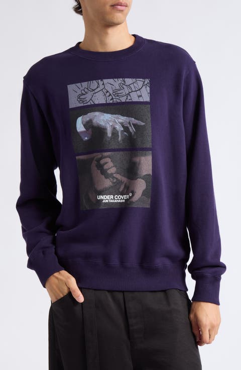 Graphic Cotton Fleece Sweatshirt