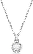 Swarovski Square Cut Birthstone Crystal Pendant Necklace