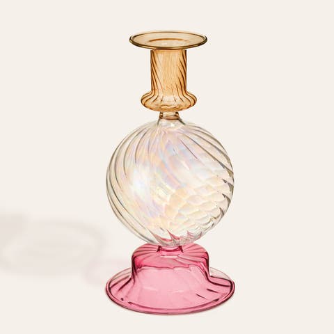 Nanjing Borosi̇li̇cate Candle Holder 4" Ambient Decor