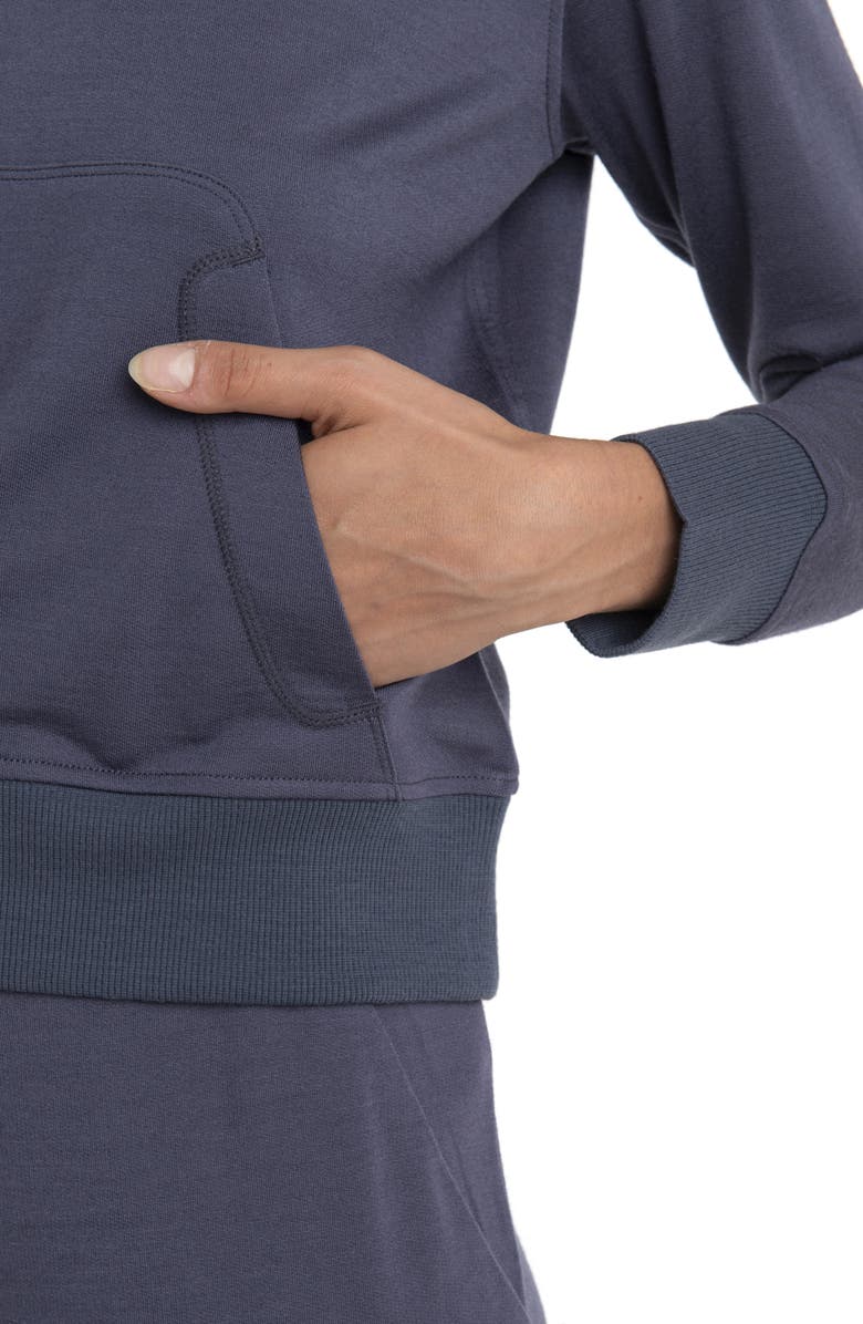 Icebreaker Crush Rib Trim Hoodie, Alternate, color, Graphite