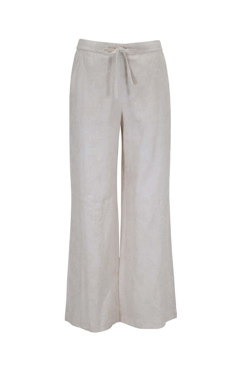 Lords of Harlech Paisley Explosion Womens Wide-leg Pant, Alternate, color, Paisley Explosion Ivory