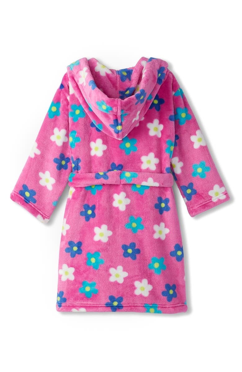 Hatley Kids' Daisy Print Hooded Fleece Robe, Alternate, color, 