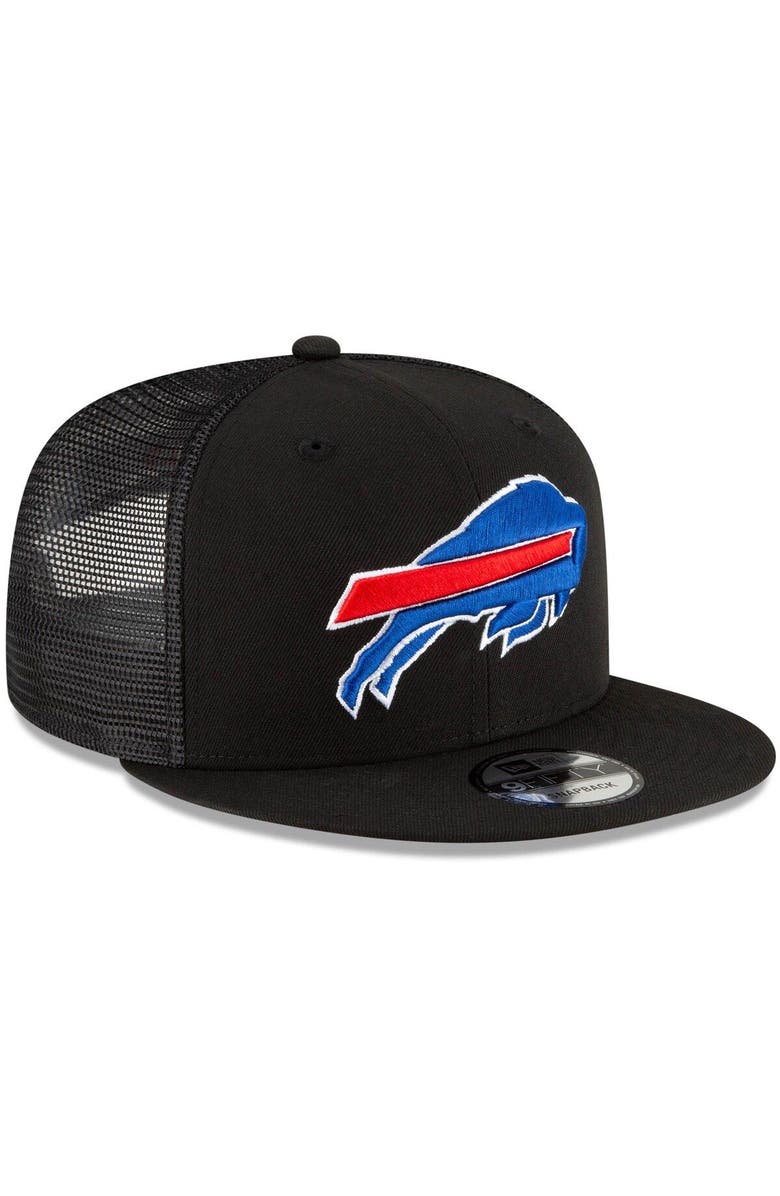 New Era Men's New Era Black Buffalo Bills Shade Trucker 9FIFTY Snapback Hat, Alternate, color, 