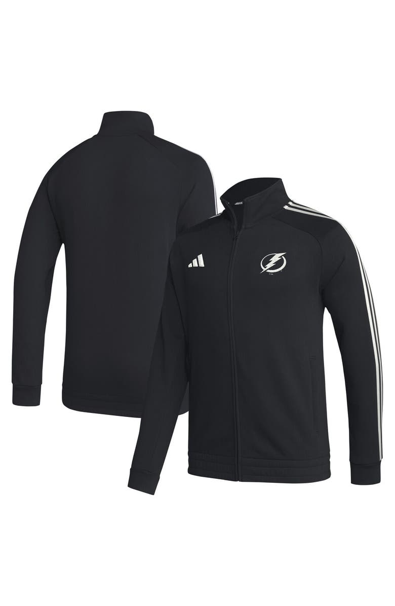 adidas Men's adidas  Black Tampa Bay Lightning Raglan Full-Zip Track Jacket, Alternate, color, 