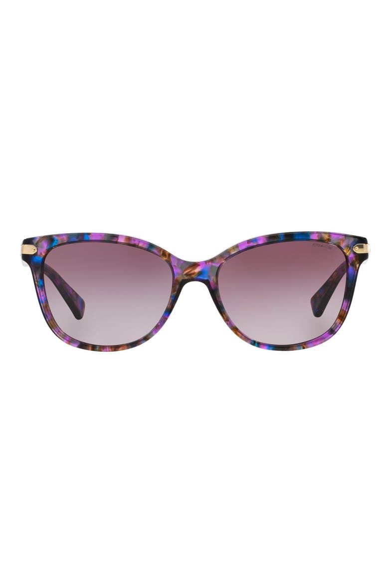 57mm Retro Sunglasses, Main, color, PURPLE