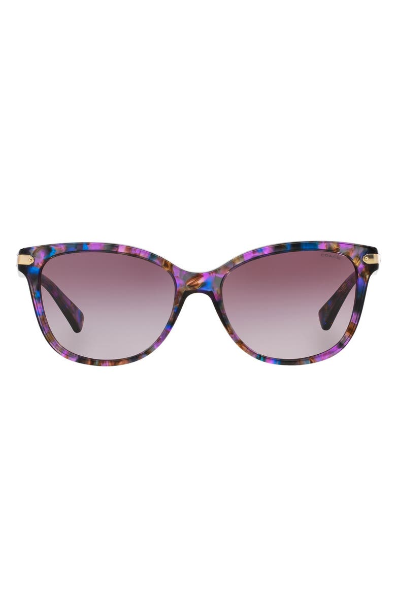 COACH 57mm Retro Sunglasses, Main, color, Purple