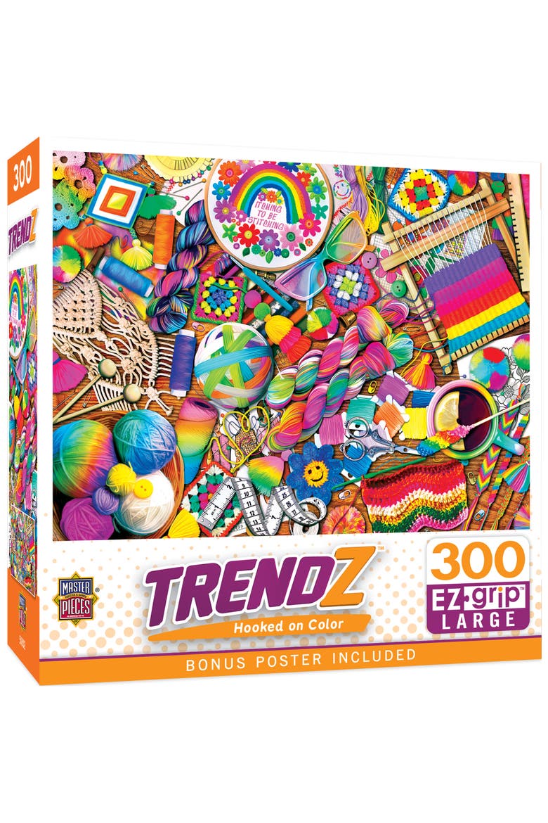 Hooked on Color 300 Piece Jigsaw Puzzle, Main, color, Multicolor